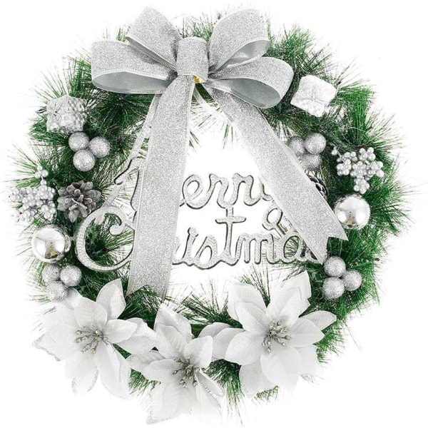 Julekransdekorasjoner Krans dekorert med bueknuter Jingl