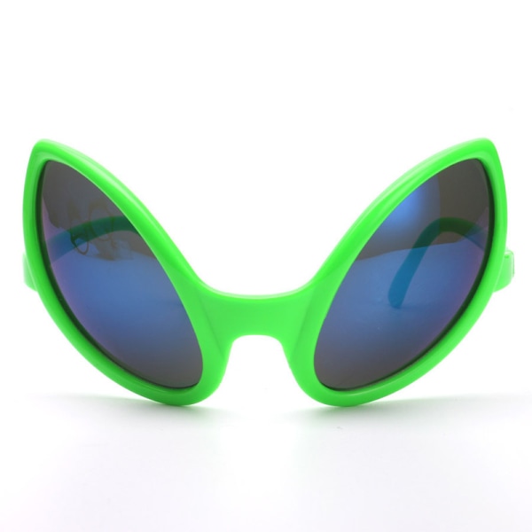 Gröna Alien Glasögon 5 1/2 tums solglasögon, en one size, 2 st