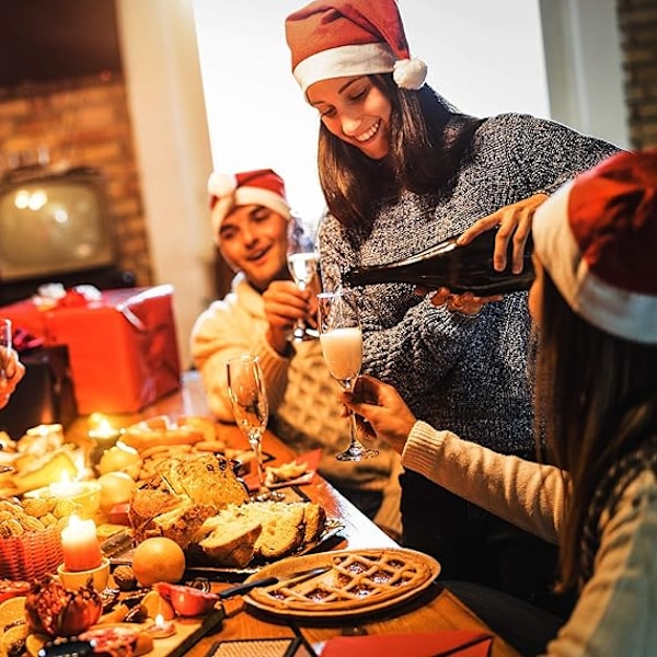 Jultomteluva 12 st – för utklädnad eller kostym – Röd, rolig tomte