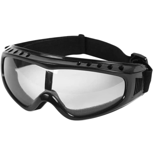 Nye gennemsigtige unisex motorcykelbriller Taktiske ventilationsåbninger og støv