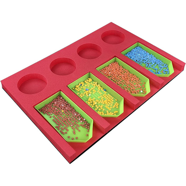 Rhinestone Maleri Tilbehør Organizer Skuff for Voksne Multi-Com