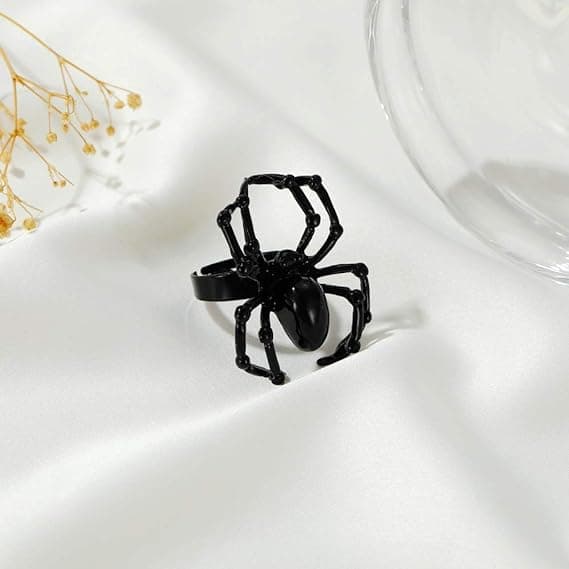 Halloween Trick Horror Ringe Sæt, Edderkop Blæksprutte Octopus Drop