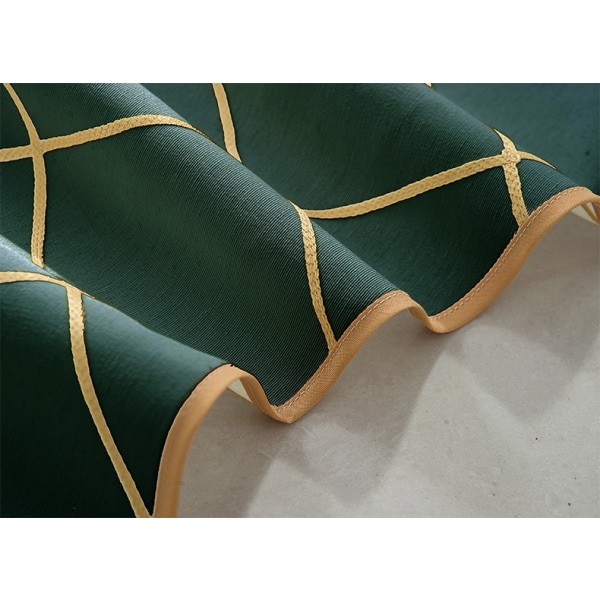 Olivengrønn vindusvalanse, geometrisk mønster kvadratisk form Diago