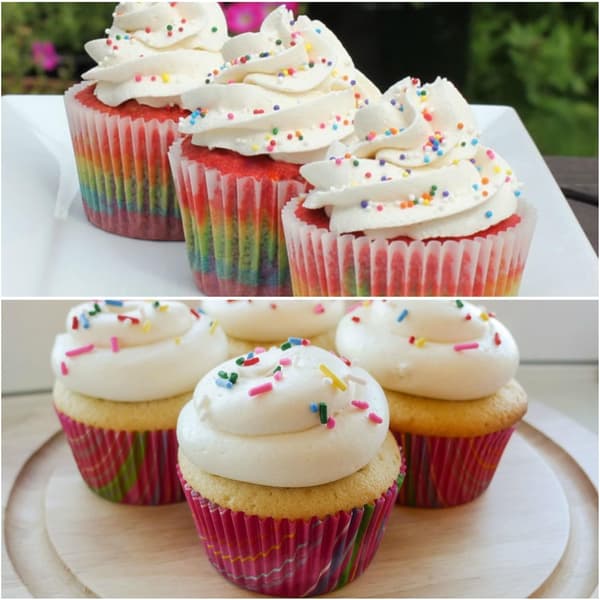 Extra stora spritsmunstycken för cupcake-dekoration