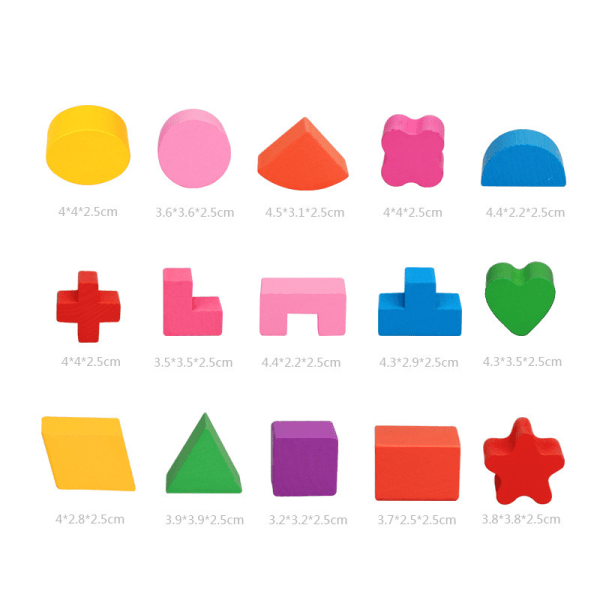 Babe Rock Shape Sorter -lelu, klassinen puinen lelu vauvalle Bo