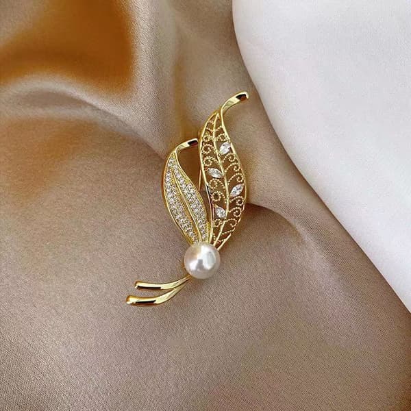 Blade Broche Perle Blinkende Diamant Corsage
