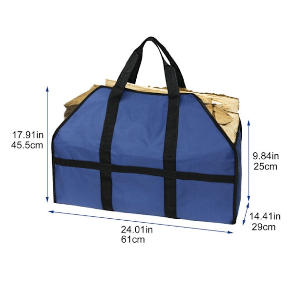 Blå Stor Kapacitet Håndtag Lumberjack Taske Foldbar Vandtæt Oxf