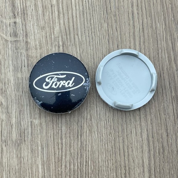 Svart 54mm 4-pack Center Cap Ford One Size