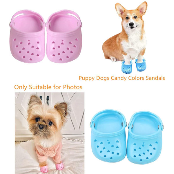 Lemmikkikoiran Croc, Kesäiset koiranpennun kengät pienille koirille, Candy Colors Sanda