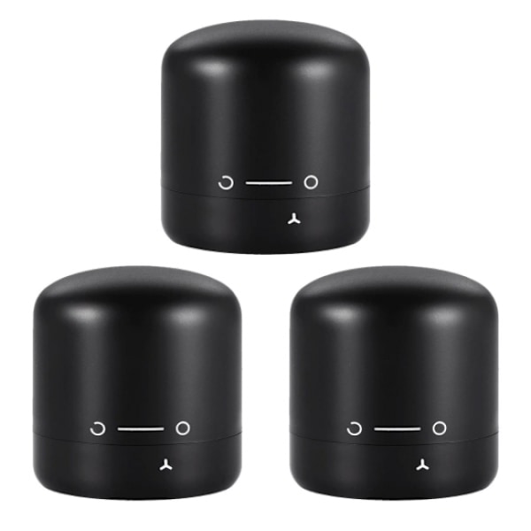 3x Prop til Vinflaske Sort