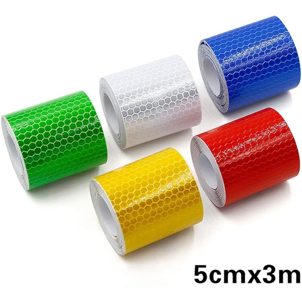 Warning strip 5cm*300cm reflective car decorative sticker light s