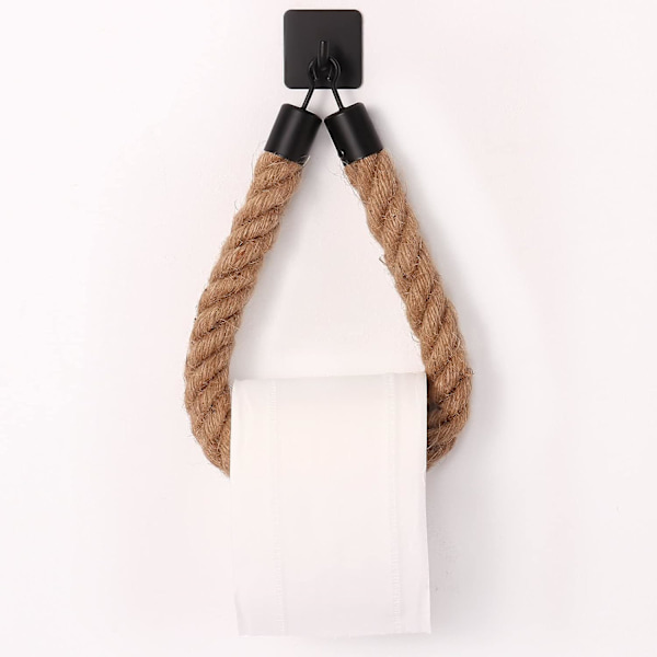 Toiletpapirholder, Twine Håndklædeholder Badeværelse og Køkken Toil