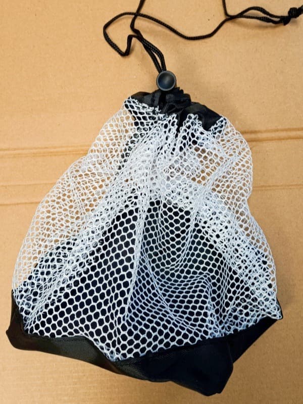 1 stk. Nylon net golfpose med snørelukning