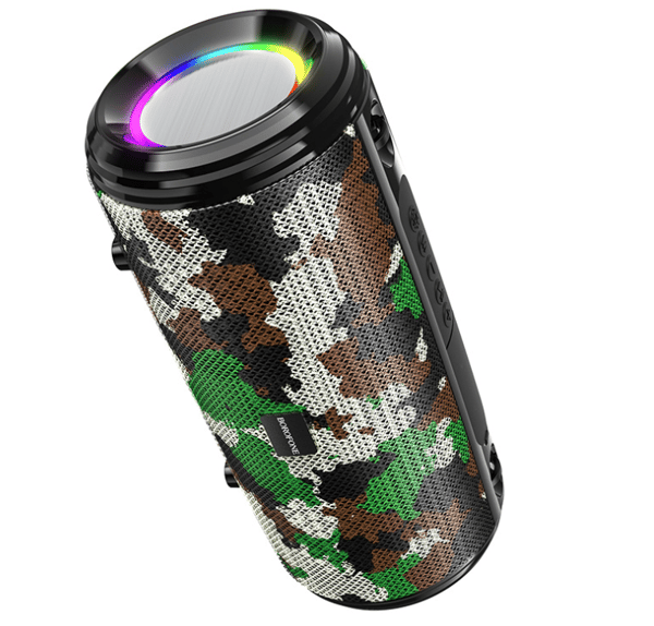 Bärbar Bluetooth-högtalare, trådlös högtalare, 360° stereo, stödjer