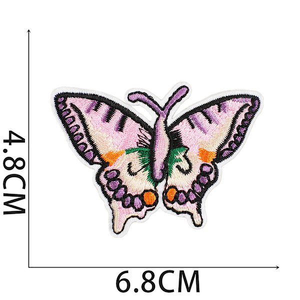30 stk. Horned beast mix broderte stoff patch datamaskin broderi