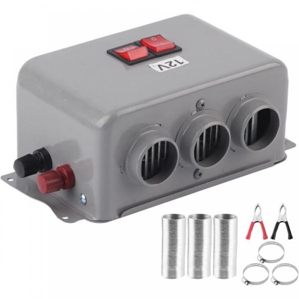 12V Bilvärmare, 600W-800W 3 Hål Snabb Uppvärmning Värmare Frostborttagning Wi