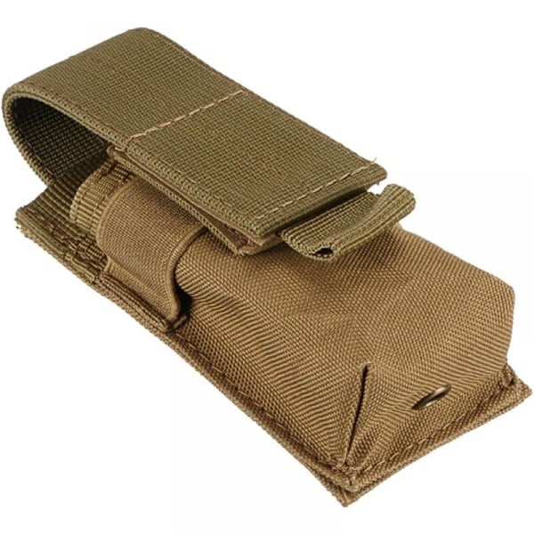 Khaki (Brun), 14X5.5X4CM Generisk Vattentät Nylon Ficklampa Batteri