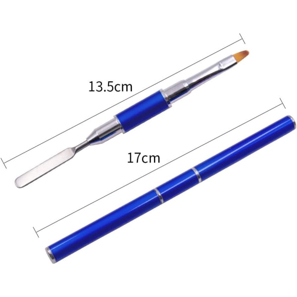 2 i 1 Nail Art Brush，Double Heads Professional UV Gel Pen Nail P