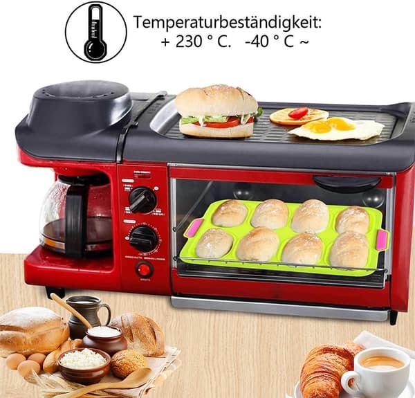 Baguette silikoneform, silikone brødform, brød sprød bakke, B