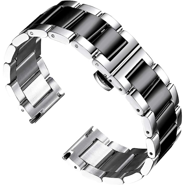Tjockt klockband i rostfritt stål Metal Heavy Watch Watch Poli