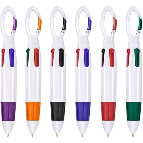 6st utdragbara Shuttle-pennor 4st Neonfärgad kulspets i ett stycke