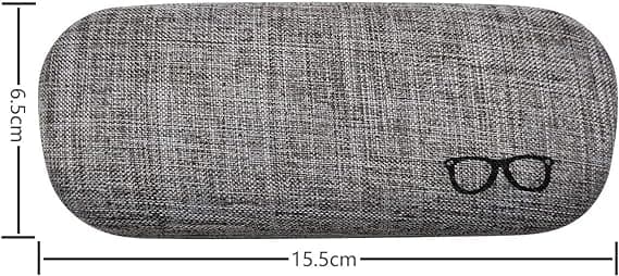 3-pak hardt etui for briller i lin