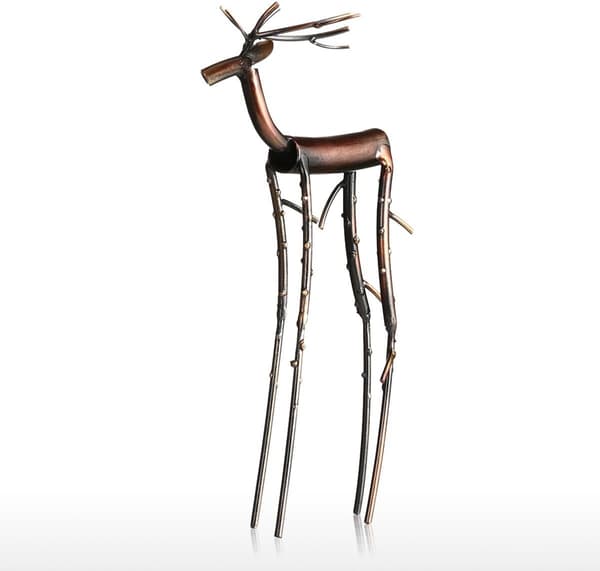 Moderne Elg Metallskulptur for Dekorasjon