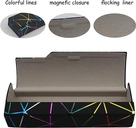 Lattice dazzling glasses case,Portable protective case for glasse
