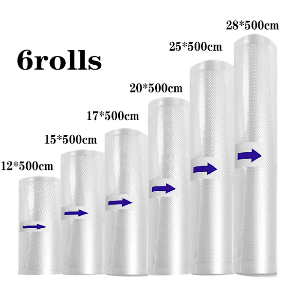 Tarkkuustyhjiöpakkauspussi (rullat), läpinäkyvä 15*5m 1 rulla