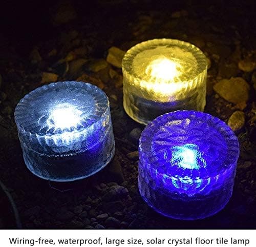 4 stk. underjordiske lys, plænelys, ABS-glas solcellelamper, Smar