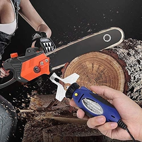 Electric chain saw grinder, 12V mini open-air chain saw pocket ch