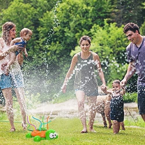 Utomhus sprinkler för barn och småbarn Backyard Rotary Turtle Sp