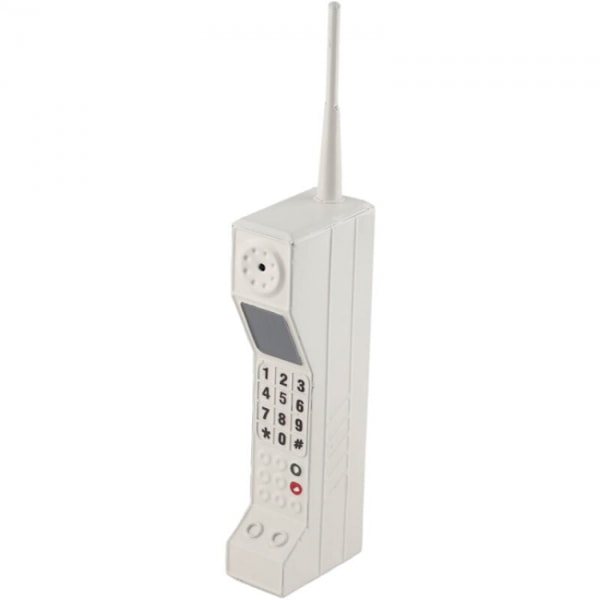 Telefonmodel (hvid) Fockety Retro Mobiltelefon, 80'erne 90'erne Old Fash