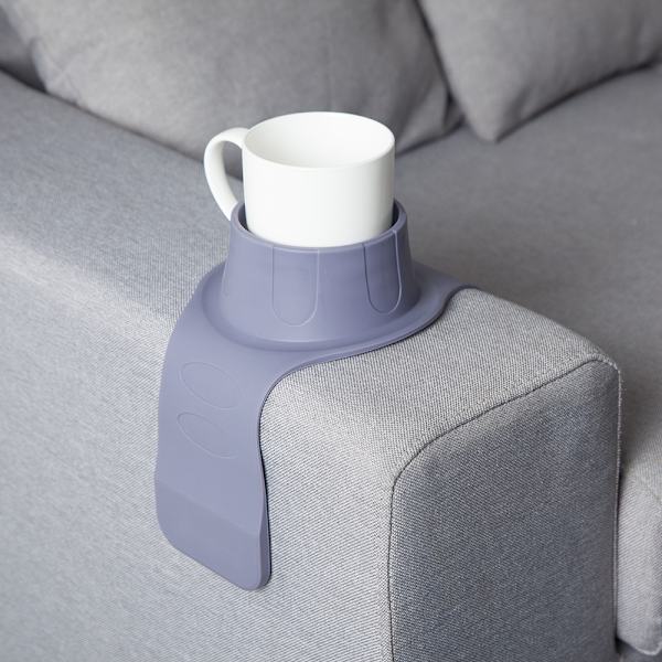 Koppholder for sofa, kaffekoppholder, grå