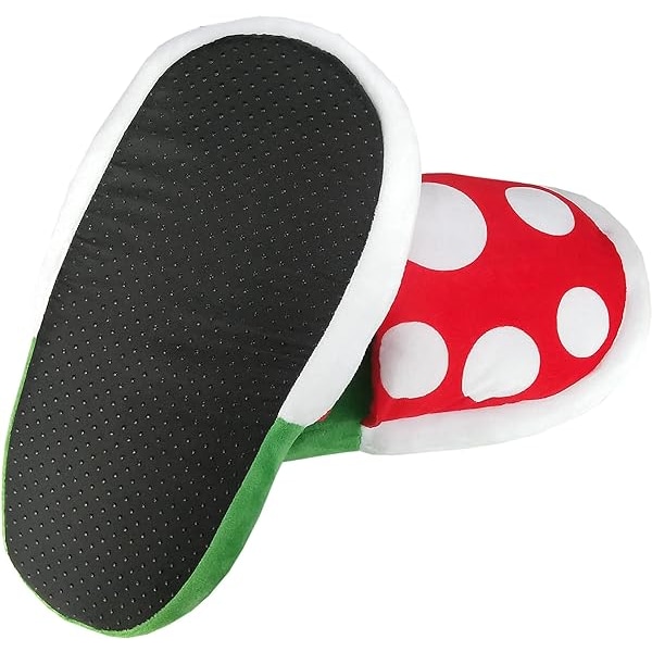 Piranha Plants Plysj Morsomme Tøfler Loafers med Tube Pot Holder