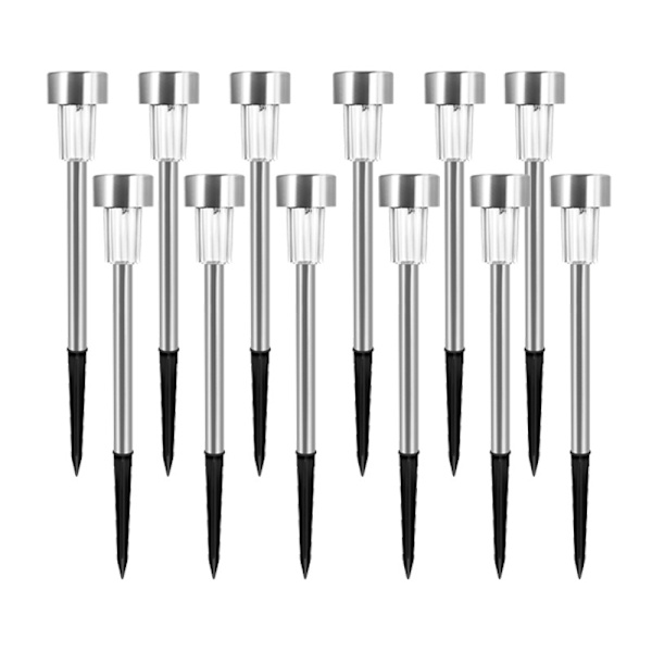12-pack solcellslampor utomhus dekorativa, 8H vattentäta automatiska solceller