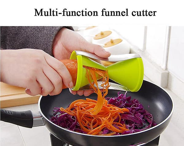 Grønnsakskutter - Multifunksjonell manuell spiralizer spaghetti for