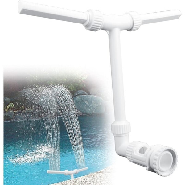 Vit vattenfall poolspray pool fontän poolsprayer aerator adj