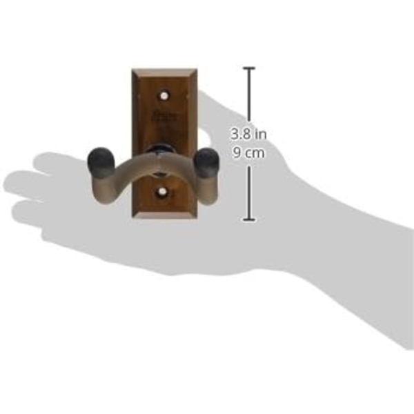 Hem- och studiogitarrklämma (väggmontering), 1-pack brunt valnötsträ