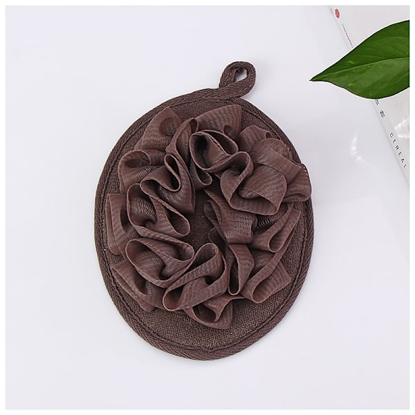 3 st duschpuff bad reseloofah med elastisk handrem E
