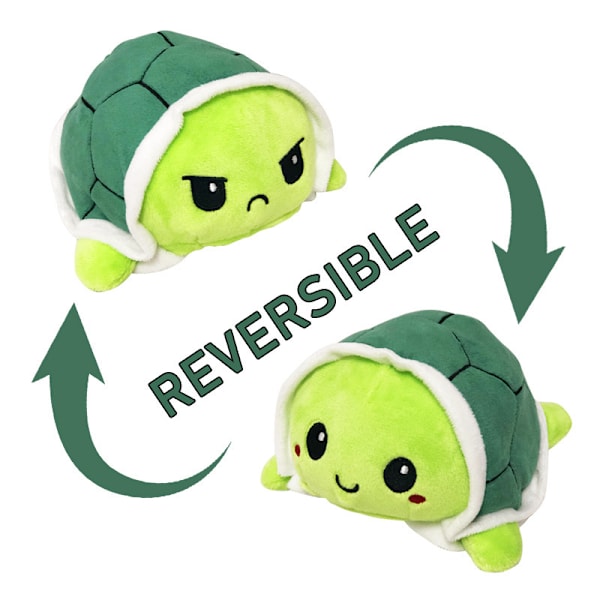Original vendbar skildpaddepluchelegetøj | Patenteret design | Stress R