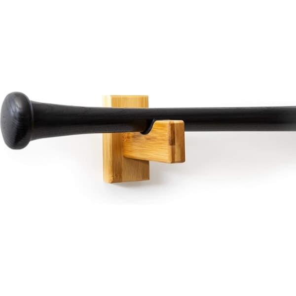 2 stk. Baseball Bat Display Case Horisontal Rack Brackets Henger Hol