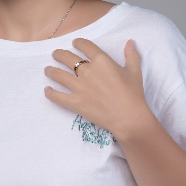 Minimalistiske ringe sæt Simple Open Thin Band Ring Justerbar til Wo