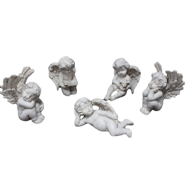 Enkeli Puutarha Tarvikkeet Ulko Sisä, 5kpl Miniatyyri Enkelit Fig
