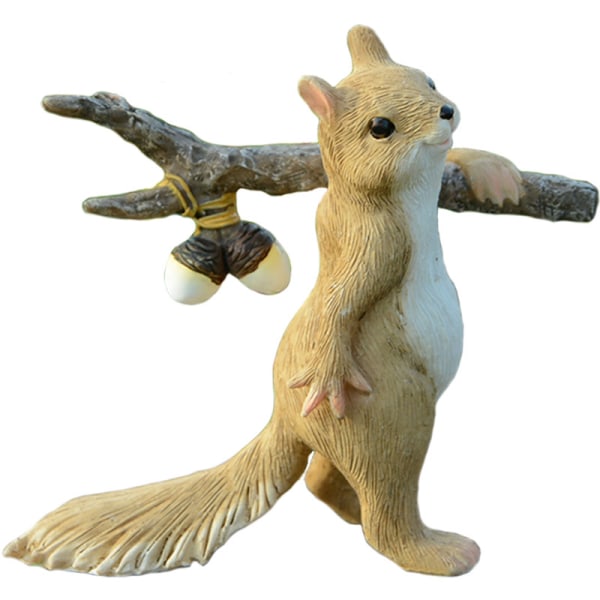 Squirrel Resin Animal Garden Figurines Outdoor and Garden Decor P
