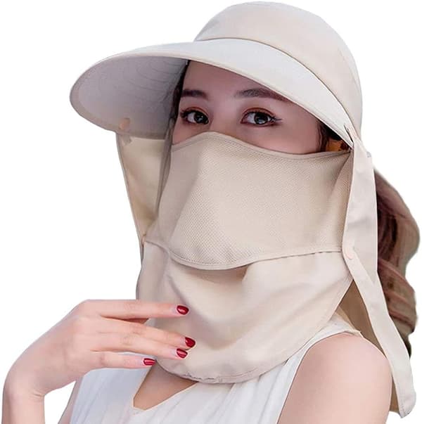 Dame Sol Visor Hat Bred Brede, 2 i 1 Sol UV Beskyttelse Foldbar