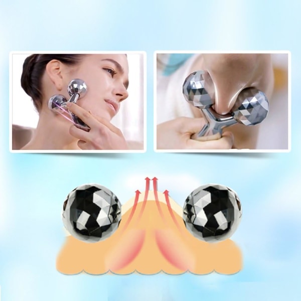 3D Y Roller Facial Massage V Face Roller Massager Body Spa Ansiktsbehandling