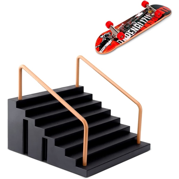 Mini skateboard ramp och tillbehör kit, skateboard park deck tr