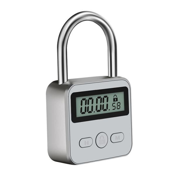 Smart Tidsspandlås, 99 Timer Max Timing Lås med LCD Skærm Multi-funktion