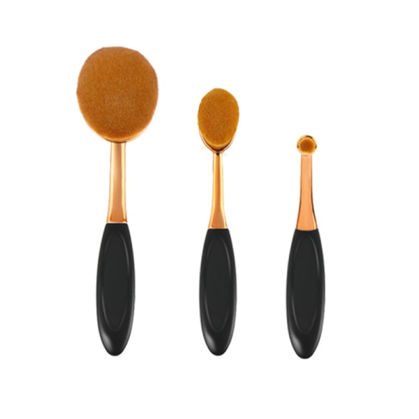 Oval Foundation Brush Stor Tandbørste Makeup Børster Hurtig Flawle